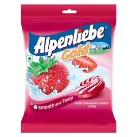 Alpenliebe Gold Candy, Cream Strawberry Flavour, 156.4g (46 Pieces)