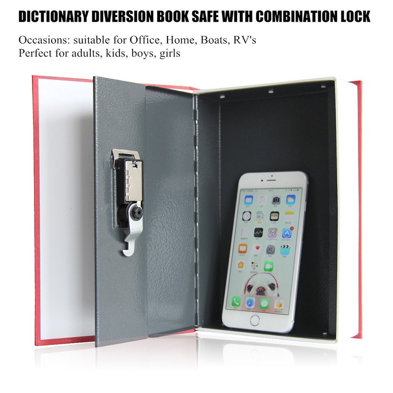 Book Safe with Combination Lock - Jssmst Home Dictionary Diversion