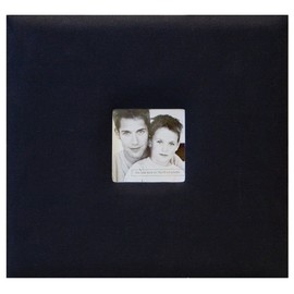 MCS Expandable 10 - Page inserts Fabric Scrapbook Album with Photo Opening Cover and 8 x 8 Inch Pages, 9.6 x 8.5 Inch, Black