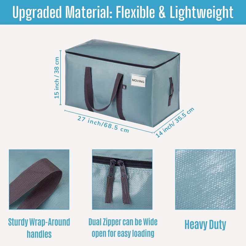 VENO 2 Pack Moving Bags, Upgraded Heavy Duty, Moving Boxes
