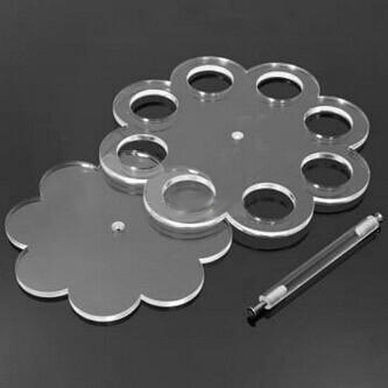 LUOEM 8 Holes Acrylic Ice Cream Cone Storage Stand