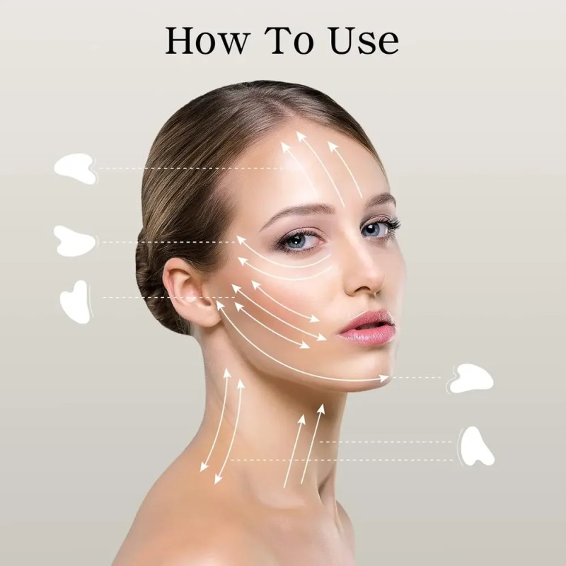 Rosenice Gua Sha Herramientas Faciales Guasha Herramienta Gu