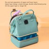 Double Layer Breastmilk Backpack Nylon and PEVA Smooth Zipper 11L