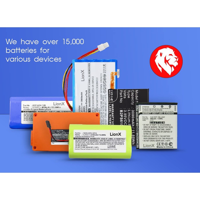 LIONX Battery for Moosoo X6 XL-618A 2000mAh / 44.40Wh