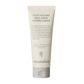Steam Base Glow Volcanic Body Scrub Flower Garden 200ml, 1 piece / 스팀베이스 글로우 볼케이닉 바디 스크럽 플라워가든 200ml, 1개