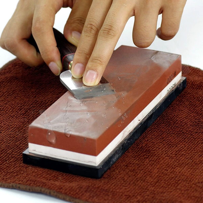 Knife Sharpening Stone Kit – 400/1000 3000/8000 Grit Wet Kitchen