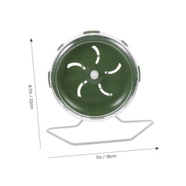 ORFOFE Silent Running Wheel for Hamster Guinea Pig and Hedgehog 10-inch Exercise Toy with Stand for Small Pets for Gerbils and Chinchillas