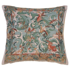 Charlotte Home Furnishings Decorative Pillow Covers for Couch 19x19 in Tapestry Throw Pillow Cover for Living Room Decor Aristoloches Light Floral Pillow Covers European Soft Cotton Jacquard Woven