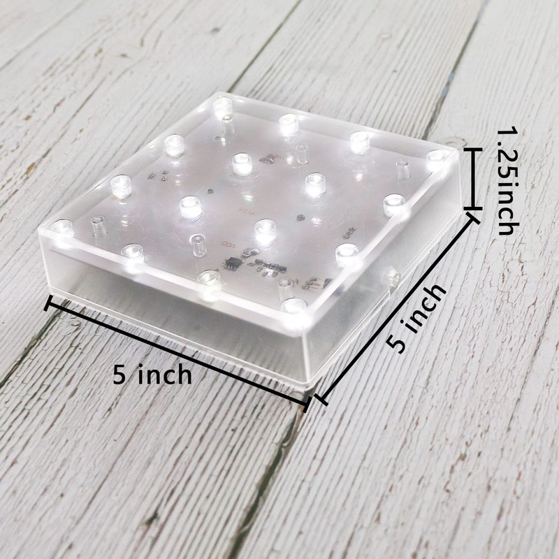 LARDUX Led Light Base - 5 inch Square Lights Display