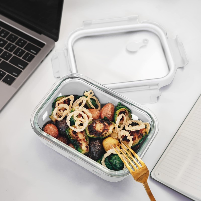 GC GENICOOK Glass Food Storage Meal Prep Containers - Food
