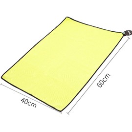 ZOEA Magnetic Towel, Magnetic Clip for Golf Towel, Microfiber Fabric Waffle Pattern Towels Industrial Strength Magnet for Strong Hold to Golf Carts or Clubs (1, Yellow)