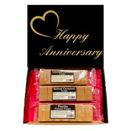Happy Anniversary Real Candy Co Smooth Fudgex 3 Assorted Flavours Couples Gift Present Hamper Sweet Box