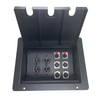 PROCRAFT FPPL-2DUP6X-BK Recessed Stage Pocket/Floor Box 2AC + 6CH (Any