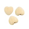 20pcs Natural 20mm Unfinished Wood Hearts Beads with Holes Eco-Friendly