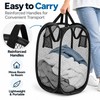 Foldable Laundry Basket for Dirty Clothes – Space-Saving Mesh Hamper