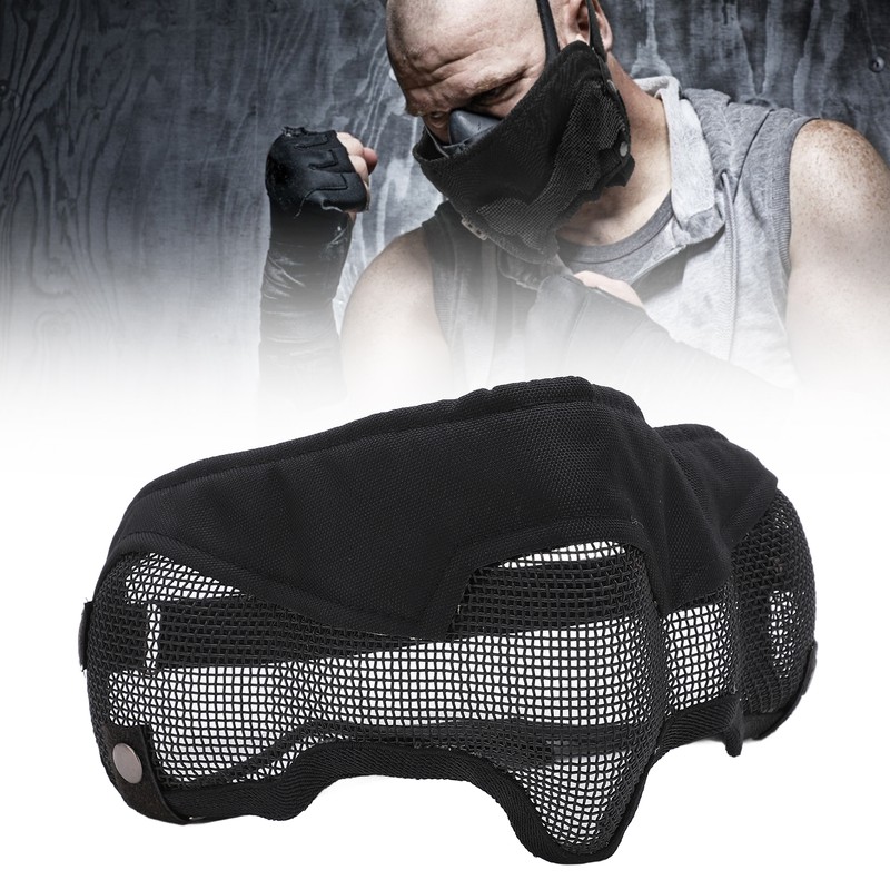 Half Face Mesh Mask Adjustable with Ear Protection Mesh Mask