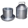 Chicken Drinker Traditional Galvanised Steel Drinker, 9L Capacity with Handle
