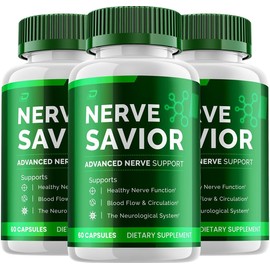 Nerve Savior for Neuropathy, Nerve Savior for Circulation, Inflammation (3 Pack)