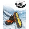 Chain crampons, mountaineering crampons, mountaineering equipment, snow crampons, 8 pins crampons black