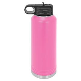 Adventure Awaits Water Bottle | Insulated Water Bottles | Laser Engraved Water Bottle | Stainless Steel Water Bottle with Straw (20 oz, Lt Pink)