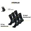 Caterpillar 6 Pairs Men's Work Socks, CAT, Accident Prevention, Reinforced
