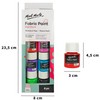 MONT MARTE Textile & Fabric Paint Set - 8 pieces