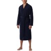 Schiesser Men's Bathrobe 125 cm Length Light Terry Cloth Organic