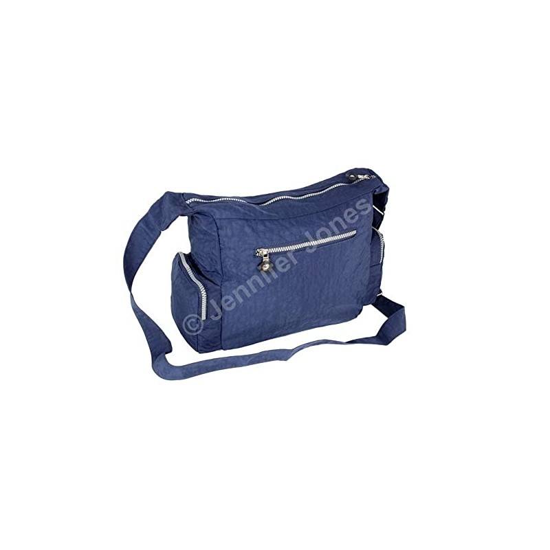 Bag Street Nylon Shoulder Bag - Blue - 30x22x15cm