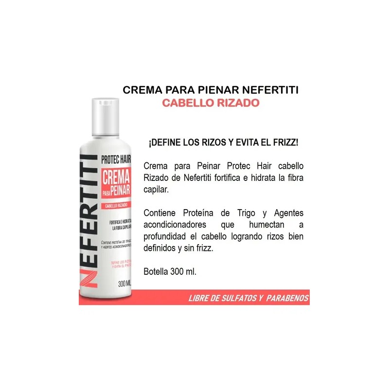 Nefertiti Crema Para Peinar Cabello Rizado 300ml