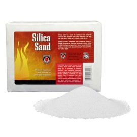 Meeco's Red Devil 580 Silica Sand - Replacement Burner Media for Natural Gas Log Sets - Enhances Flame Realism & Burner Performance (6 lb) - Not for LP Units - Made in the USA