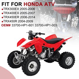 Tail light Taillight for Honda TRX450R TRX450ER 2004-2014 TRX300EX 2005-2006 TRX400EX 2005-2007 OEM# 33700-HP1-601 33700-HP1-003