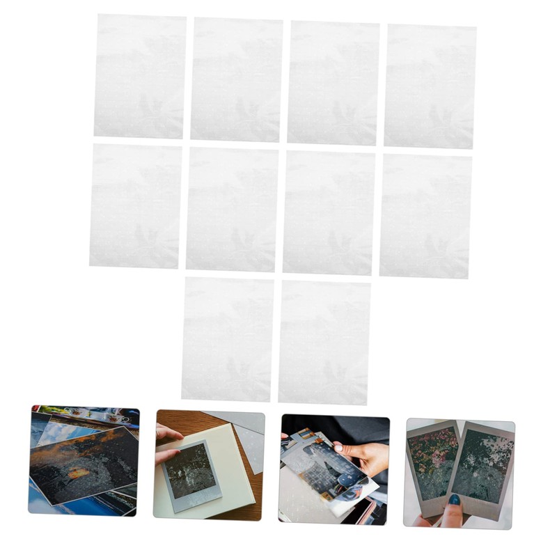 OHPHCALL 10sheets Cold Laminating Films Transparent Pet for Photo and