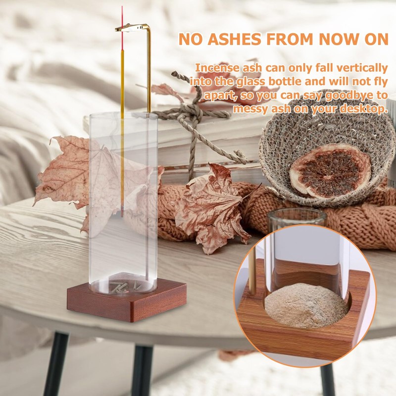 Incense Stick Holder, Modern Incense Stick Holder with Removable Ash