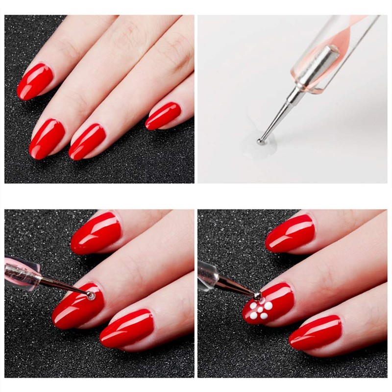 5 pc 2 Way Dotting Pen Tool Nail Art Tip