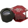 3 10X Jewelers Loupes Red & Red/Black + Silver Gold