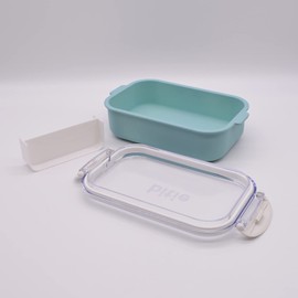 Mitani Yamanaka Lacquerware C17638 Yamanaka Lacquerware Bento Box, Lunch Box, Food Container, Antibacterial, Approx. 20.3 fl oz (600 ml), Bitie Blue, Blue, Made in Japan