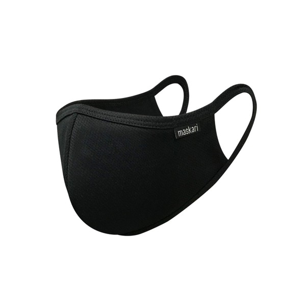 Maskari Black Reusable Face Mask | Face Masks Washable UK