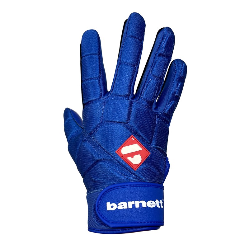 FKG-03 High level Linebacker football gloves, LB, RB, TE, BLUE