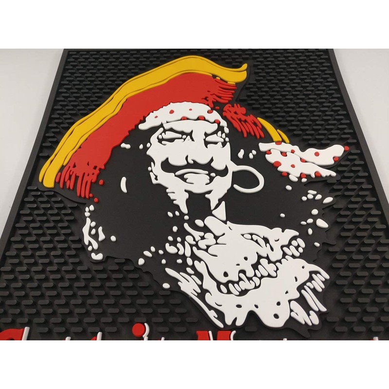 Captain Morgan Bar Mat Professional XL Spill Mat 18x12 Coaster