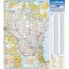 Wisconsin State Wall Map - 18.5" x 20.75" (Laminated)