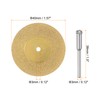 sourcing map 10pcs Diamond Cutting Wheel 40mm Titanium Coating Cut