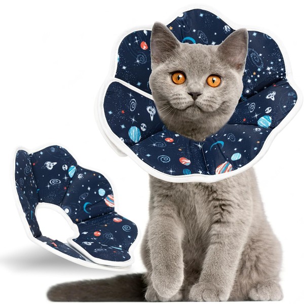 Soft Cat Cone, Adjustable Cat Recovery Collar After Surgery Prevent