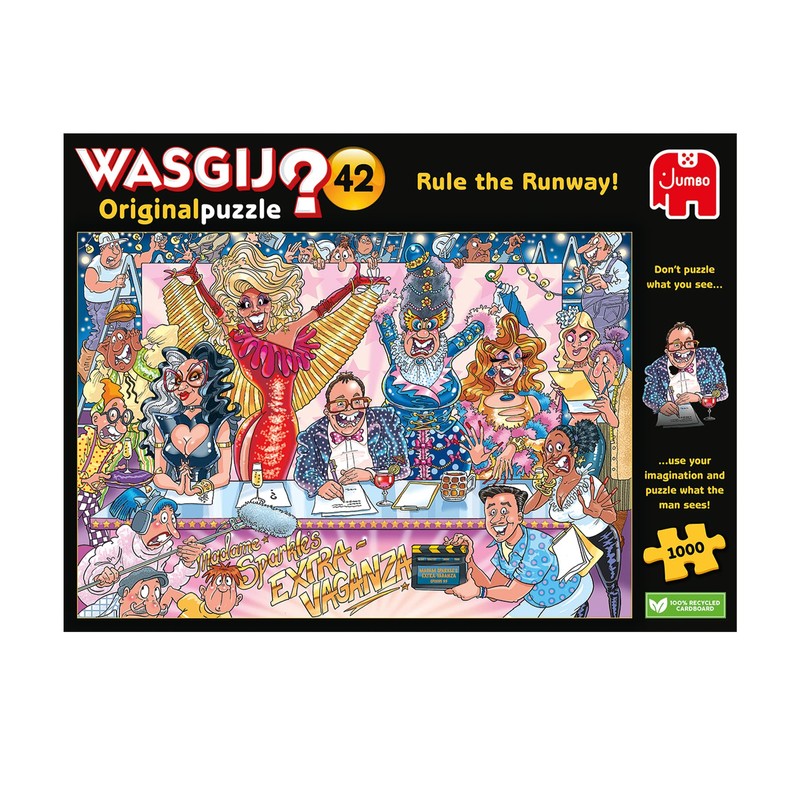 Jumbo, Wasgij Original 42, Rule the Runway, Puzzles for Adults,