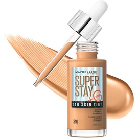 MAYBELLINE Maybelline Super Stay Up to 24HR Skin Tint, base de maquillaje de cobertura ligera a media radiante, maquillaje con vitamina C, 310, 1 unidad