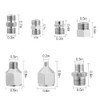 ABEST 7 pcs of airbrush adaptor set airbrush fitting airbrush