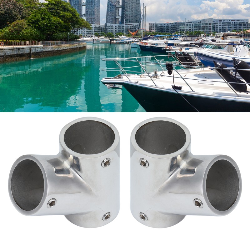 1 Pair of Boat Handrail Fittings Parts 60 Degree 316