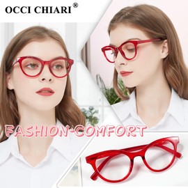 OCCI CHIARI 4.0 High Magnification Reading glasses Women Comfort Readers(4.0 5.0 6.0 1.0 1.25 1.5 1.75 2.0 2.25 2.5 2.75 3.0 3.5)