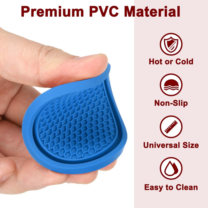 sourcing map 2pcs Car Cup Coasters Universal PVC Car Cup