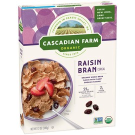 Cascadian Farm Organic Raisin Bran Cereal 12 oz