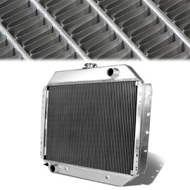 Performance Full Aluminum Cooling Radiator Compatible with 1968-1979 Ford F-100 F-150 F-250 Bronco 2-Row Core CU132 Engine Cooling Radiator